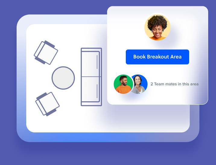 Booking a space in two clicks