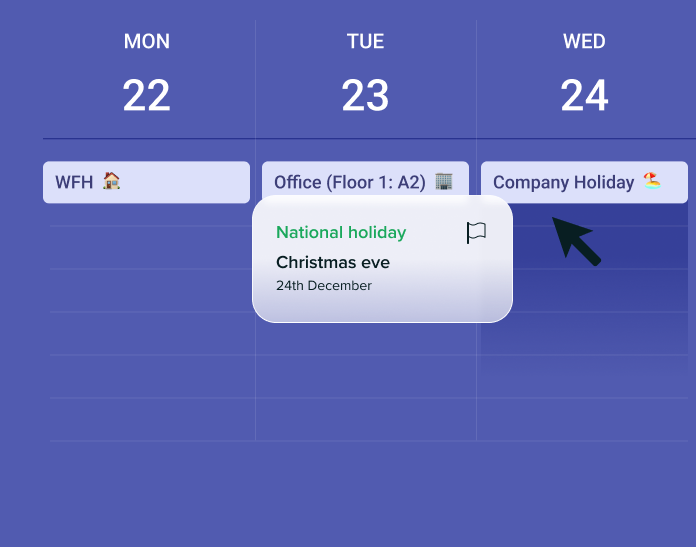 Adding company and public holidays to the shared calendar