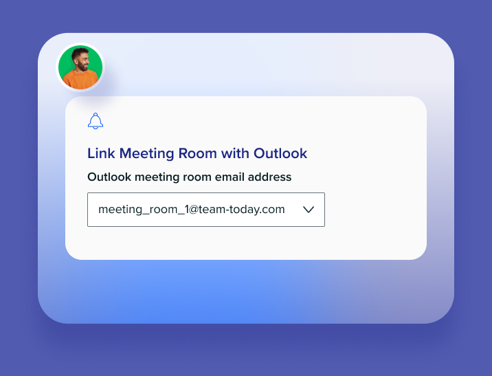Linking a meeting room with Outlook